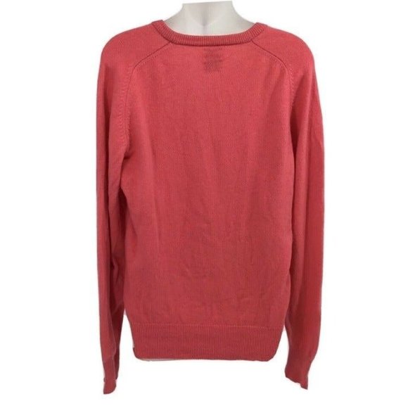 Vintage Sims Ltd Men's Size Large (42/102 cm) 100% Lambswool V-Neck Sweater Pink - Picture 2 of 12